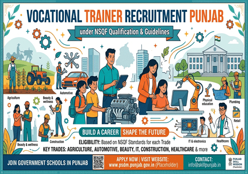 Vocational Trainer Recruitment Punjab: NSQF Qualification