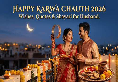Happy Karwa Chauth 2026 Wishes & Hindi Shayari