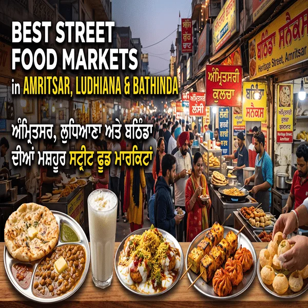 Best Street Food Markets in Amritsar, Ludhiana & Bathinda